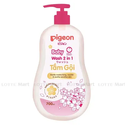 Sữa Tắm Gội Pigeon 2in1 Sakura 700ml