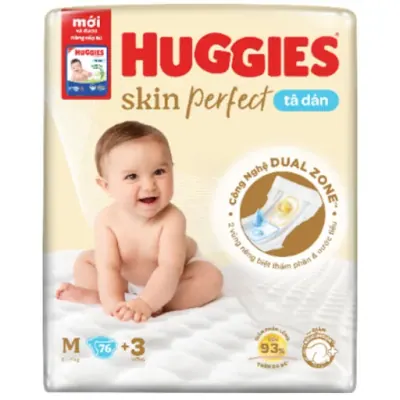Tã Dán Huggies Dry Size M 76 Miếng