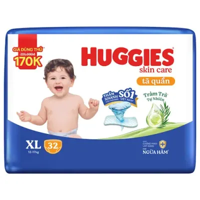 Tã Quần Huggies Dry/skincare XL32