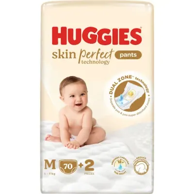 Tã Quần Huggies Skin Perfect M70 Size M 70 Miếng (Dành Cho Trẻ Từ 6 - 11kg)