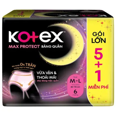 Băng Vệ Sinh Kotex Quần Protect M L 5 Miếng