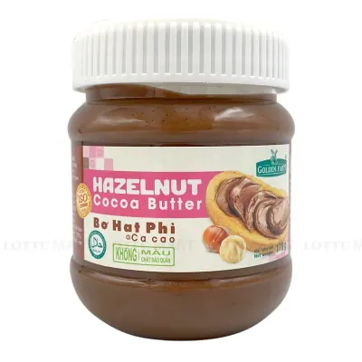 Bơ Hạt Phỉ Ca Cao Golden Farm Hộp 170g