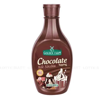 Xốt Vị Socola Topping Golden Farm Chai 630g