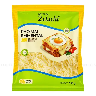 Phô Mai Emmental Bào Sợi Bottega Zelachi 150g