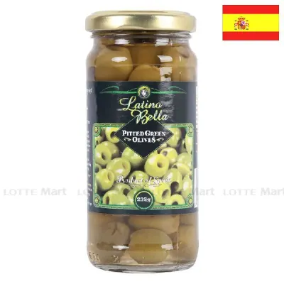 Quả Ô Liu Xanh Latino Bella Không Hạt Hũ 235g