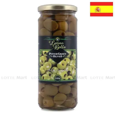 Quả Ô Liu Xanh Latino Bella Không Hạt Hũ 450g