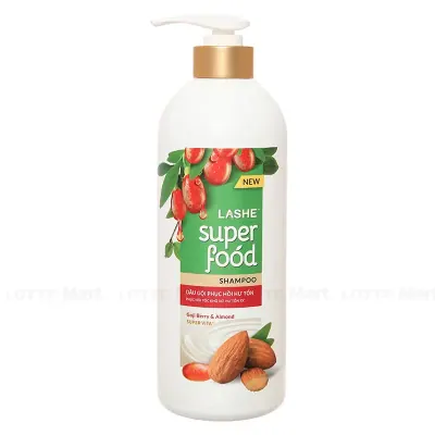 Dầu Gội Lashe Super Food Phục Hồi Hư Tổn Chai 640g