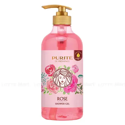 Sữa Tắm Purite Dưỡng Da Mềm Mịn Hương Hoa Hồng Rose Chai 850ml
