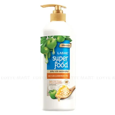 Dầu Gội Lashe Superfood Sạch Gàu và Giảm Rụng Tóc Chai 630g