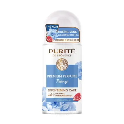 Lăn Ngăn Mùi Purite Hương Hoa Mẫu Đơn Chai 50ml
