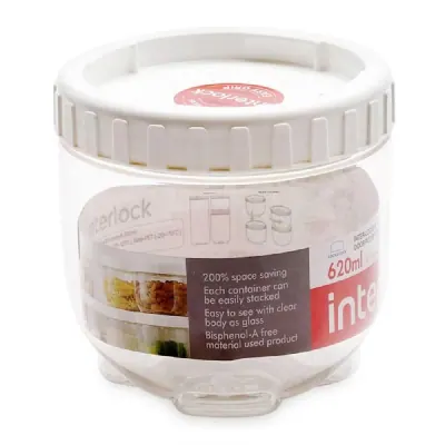 Hũ Nhựa Tròn Interlock INL401W – 620ml
