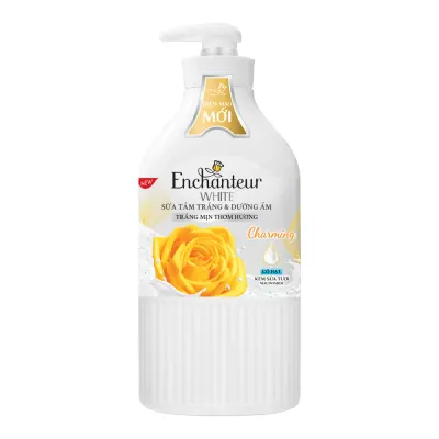 Sữa Tắm Trắng Da Có Hạt Enchanteur White Charming Chai 650g