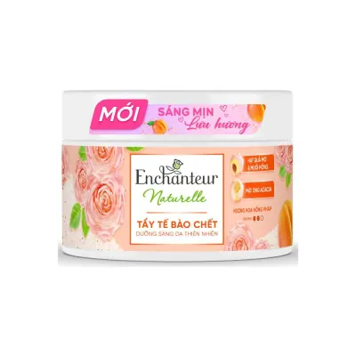 Tẩy Tế Bào Chết Enchanteur Naturelle Hương Hoa Hồng Hũ 250g