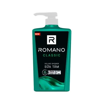 Sữa Tắm Romano Classic Sạch Sảng Khoái 650g