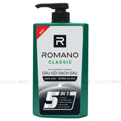 Dầu Gội Romano Classic Sạch Gàu 610g