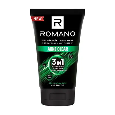 Gel Rửa Mặt Ngăn Ngừa Mụn Romano 100g