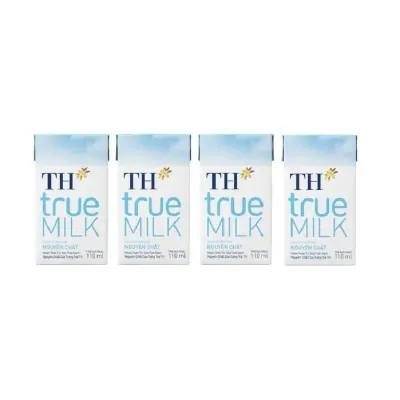 Sữa Tươi Tiệt Trùng TH Nguyên Chất 4x110ml