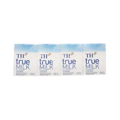 Sữa Tươi Tiệt Trùng TH Có Đường 4x110ml