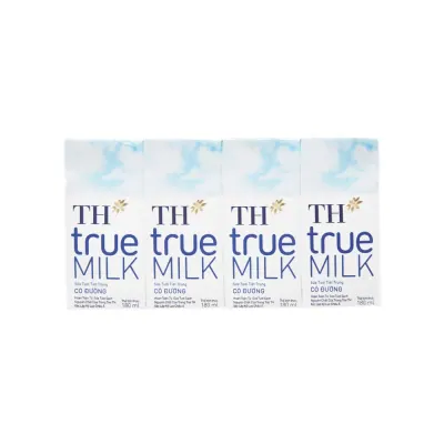 Sữa Tươi Tiệt Trùng TH Có Đường 4x180ml