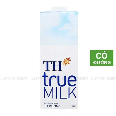 Sữa Tươi Tiệt Trùng TH true MILK Có Đường Hộp 1L