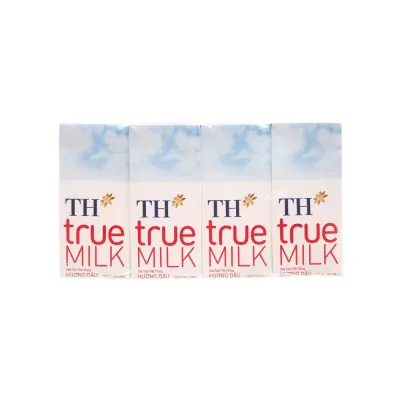 Sữa Tươi Tiệt Trùng TH Dâu 4x180ml