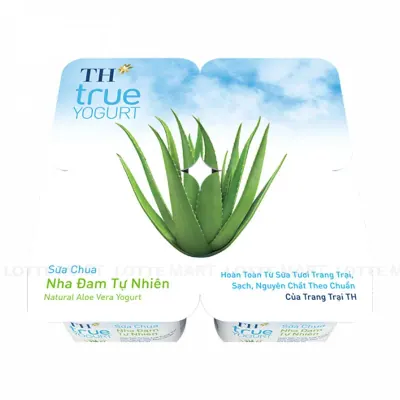Lốc 4 Hũ Sữa Chua Ăn TH True Yogurt Nha Đam 100g