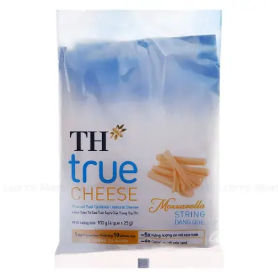 Phô Mai TH Mozzarella Gói 4 Que 25g