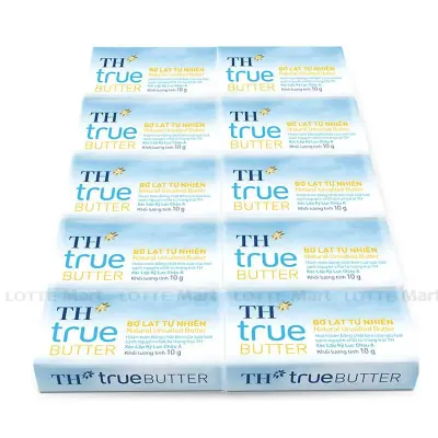 Lốc 10 Hũ Bơ Lạt Tự Nhiên TH True Butter 10g