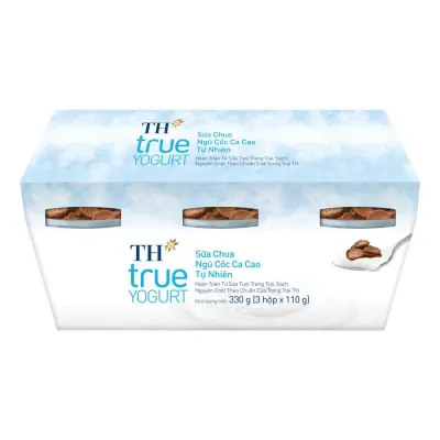 Sữa Chua TH Ngũ Cốc Cacao 3 x 110g