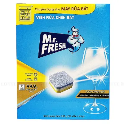 Viên Rửa Chén Bát Mr.Fresh Hộp 15g x 62 Viên