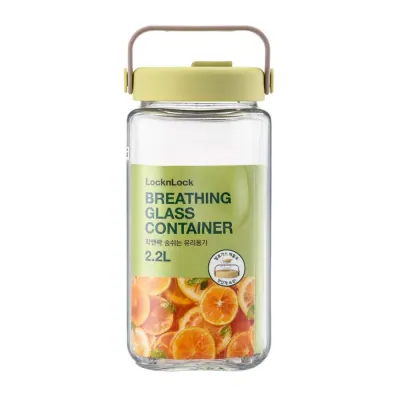 Hũ Thủy Tinh LocknLock LNG553NVY/YGRN – 2.2L