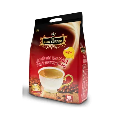 Cà Phê Hòa Tan King Coffee 3in1 Bịch 88 Gói x 16g