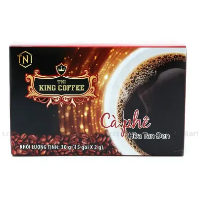 Cà Phê Đen Hòa Tan King Coffee 2g (Hộp 15 Gói)