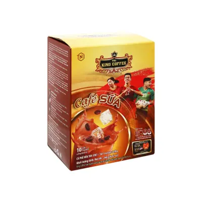 Cafe Hoà Tan King Cafe Sữa Hộp Giấy 10x24g