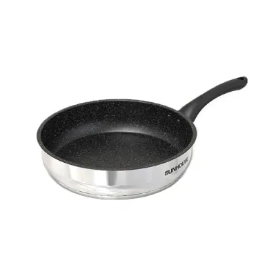Chảo Cạn Inox 5 Đáy Sunhouse IN28M4 – 28cm