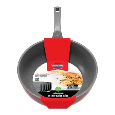 Chảo Sâu Vân Đá Bếp Từ Sunhouse SBDS28MP – 28cm