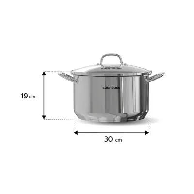 Nồi Inox 3 Đáy Bếp Từ Sunhouse SHG 301 – 30cm