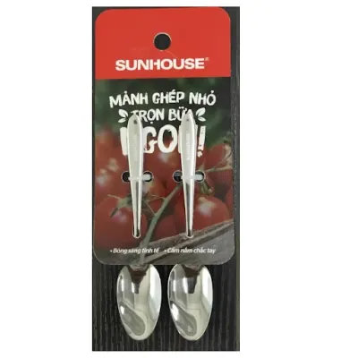 Bộ 2 Thìa Muỗng Cafe 130 Inox Sunhouse KS-S2PO130I
