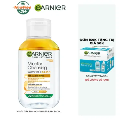 [Mini] Nước Tẩy Trang Garnier Làm Sạch Sâu 50ml