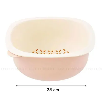 Bộ Thau Rổ Xếp Chồng Inochi Yoko 25cm (Giao Màu Ngẫu Nhiên)