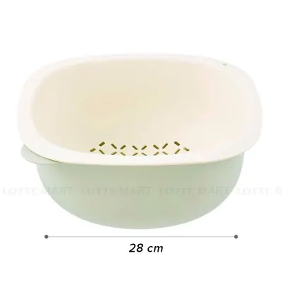 Bộ Thau Rổ Xếp Chồng Inochi Yoko 28cm (Giao Màu Ngẫu Nhiên)