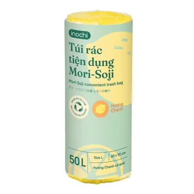 Túi Rác Mori Soji Chanh 50L-1 Cuộn