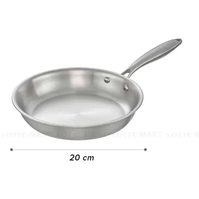Chảo Rán Inox Đáy Từ Inochi Omi Gourmet 20cm