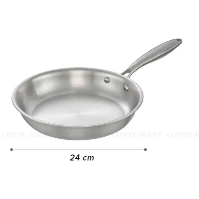 Chảo Rán Inox Đáy Từ Inochi Omi Gourmet 24cm