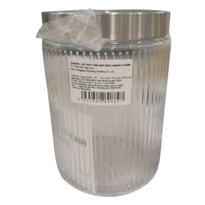 Hũ Thủy Tinh Cherry Nắp Inox HNIG60-1250ml