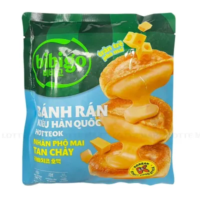 Bánh Rán Kiểu Hàn Quốc Hotteok Nhân Phô Mai Tan Chảy bibigo 280g