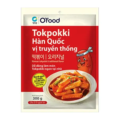 Bánh Gạo Tokpokki O'Food Vị Truyền Thống 300g