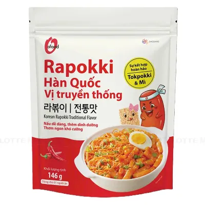 Rapokki O'Food Vị Truyền Thống Gói 146g