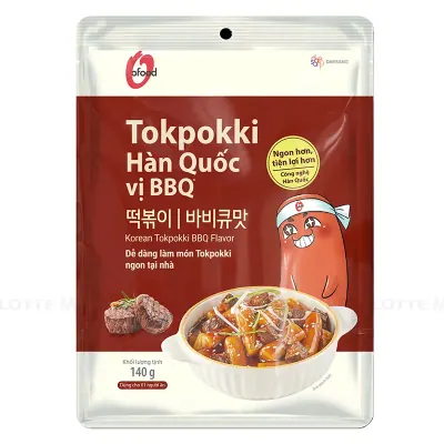 Tokpokki O'Food Vị BBQ Gói 140g