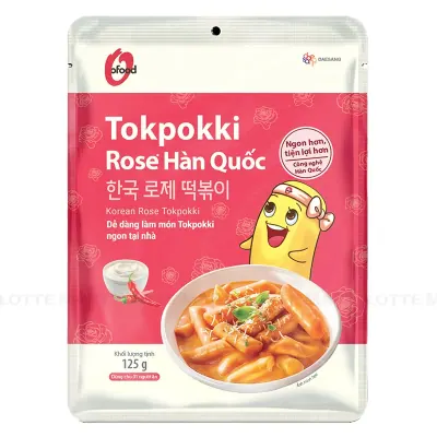 Tokpokki O'Food Vị Rose Gói 125g